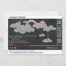 Search for cloud gender reveal invitations Watercolor