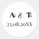 Search for purple wedding stickers Beautiful