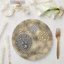 Search for elegant christmas paper plates Traditional