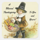 Search for vintage thanksgiving stickers Pilgrim