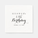 Search for designer napkins Happy birthday