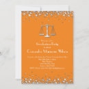 Search for orange silver invitations Elegant