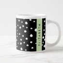 Search for black and white spots mugs For her