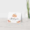 Search for pumpkin thank you cards Baby shower