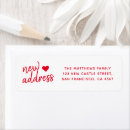 Search for rustic family return address labels Red