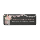Search for chalkboard mason jar return address labels Floral