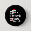 Search for naughty or nice badges Funny