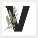 Search for gold foil monogram stickers Botanical