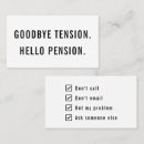 Search for goodbye tension hello pension Typography