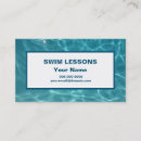 Search for swim lessons business cards Teacher