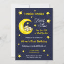 Search for moon 1st birthday invitations Celestial