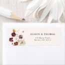 Search for autumnal return address labels Burnt orange