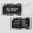 Search for mechanical engineering business cards Black