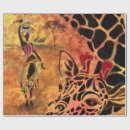 Search for africa wrapping paper Giraffes