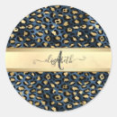 Search for blue leopard stickers Gold