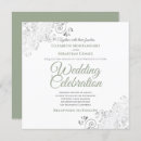 Search for sage square wedding invitations Elegant
