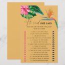 Search for tropical bridal shower games Elegant