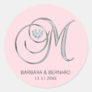 Search for pink silver wedding stickers Heart