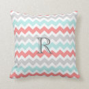 Search for coral and gray cushions Trendy