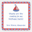 Search for sail boat birthday stickers For kids