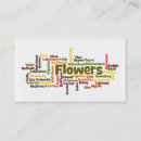Search for word business cards Flowers