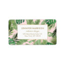Search for banana leaf return address labels Floral