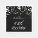 Search for black and white floral napkins Birthday party