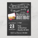 Search for chalkboard birthday invitations Modern
