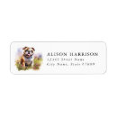 Search for bulldog return address labels Puppy