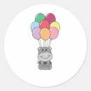 Search for hippopotamus stickers Birthday