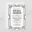 Search for art deco bridal shower invitations Elegant