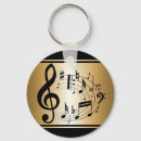 Search for gold music note key rings Musician