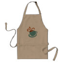 Search for coffee cup aprons Illustration