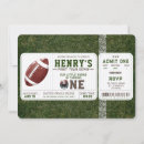 Search for football ticket birthday invitations Touchdown