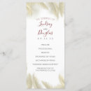 Search for menu and wedding programs Boho