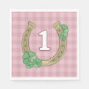 Search for pink plaid napkins 1st birthday party
