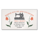 Search for sewing machine business cards Feminine