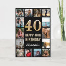 Search for 40th photography Black and gold