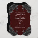Search for red grey wedding invitations Maroon