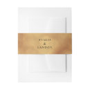 Search for gold foil invitation belly bands Names