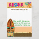 Search for hula birthday invitations Tiki