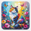 Search for cat and butterflies stickers Flowers