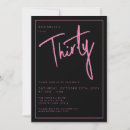 Search for thirty birthday invitations Script
