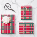 Search for bright red wrapping paper Plaid
