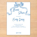 Search for ribbon bridal shower invitations Blue