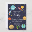 Search for science baby shower invitations Out of this world