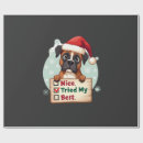 Search for boxer dog christmas wrapping paper Animal