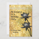 Search for female 40th birthday invitations Flowers