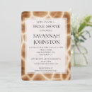 Search for safari bridal shower invitations Giraffe