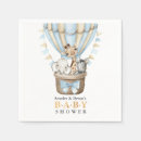 Search for hot air balloon baby shower napkins Safari animals